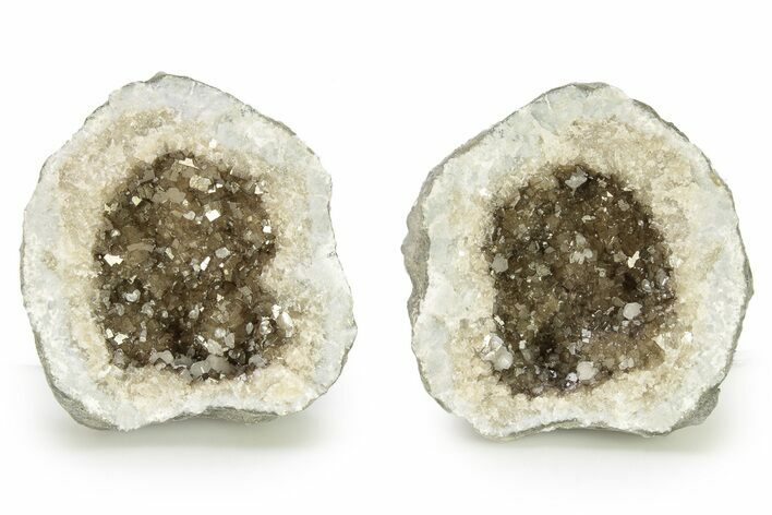 Keokuk Geode with Calcite Crystals - Missouri #274303